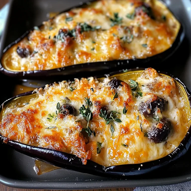 Aubergines gratinées mozzarella olives