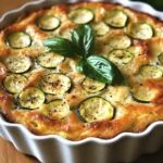 Clafoutis de courgettes au parmesan