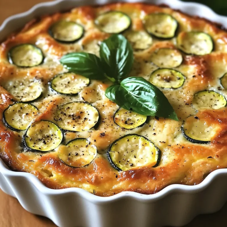 Clafoutis de courgettes au parmesan