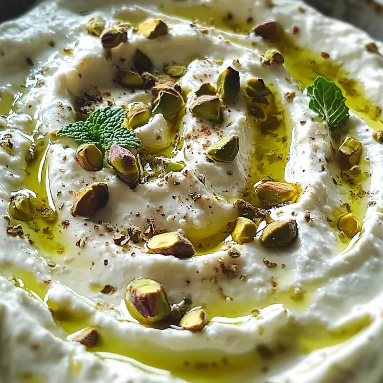 Crème de feta à la menthe et pistache