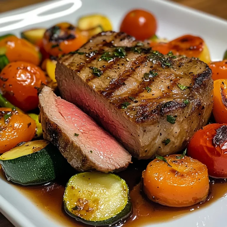 Filet mignon aux petits légumes