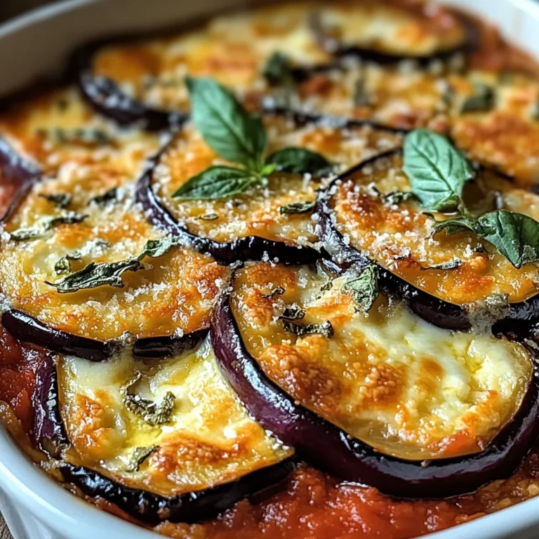 Gratin d’aubergines savoureux
