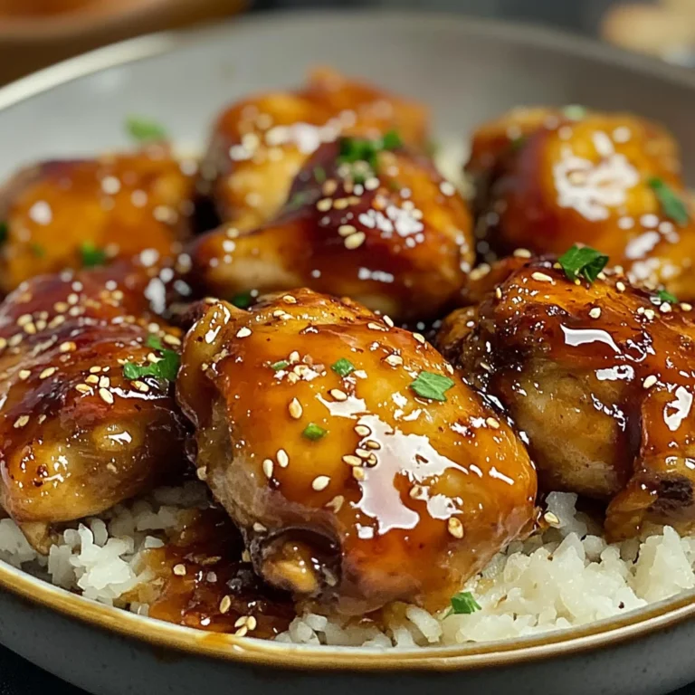 Poulet caramélisé savoureux