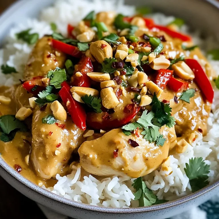 Poulet thaï sauce cacahuète
