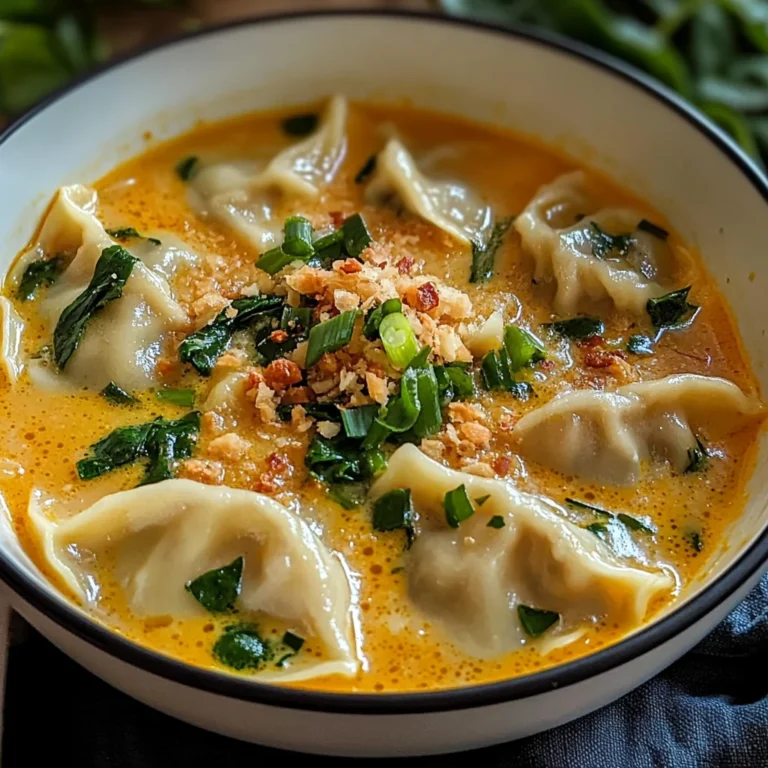 Soupe thaï réconfortante aux raviolis