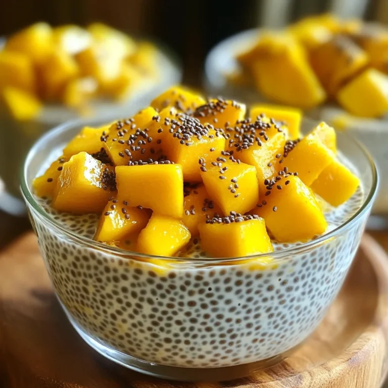 Chia coco mangue petit déj