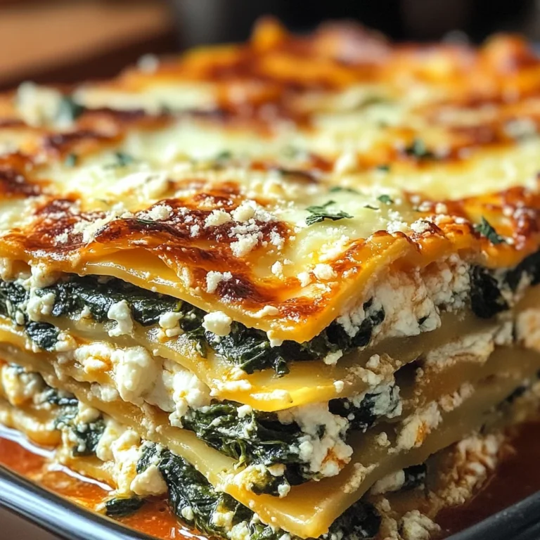 Lasagnes Épinards Ricotta
