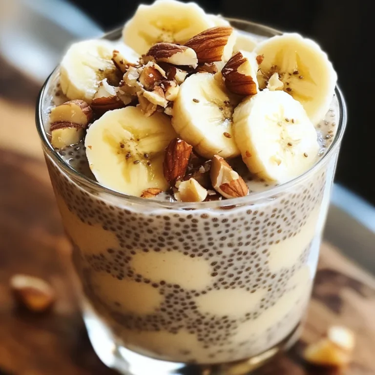 Pudding chia banane healthy