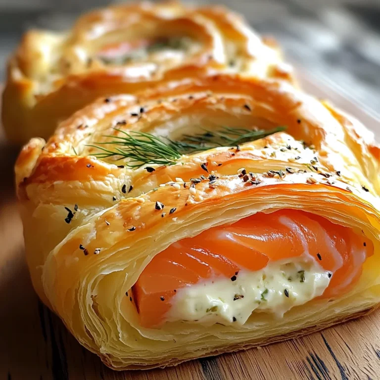 Roulés feuilletés saumon fromage
