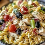 Salade de poulet et pâtes