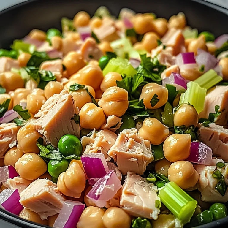 Salade rapide pois chiches thon