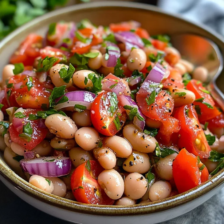 Salade turque haricots blancs