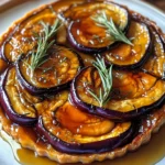 Tarte tatin aux aubergines