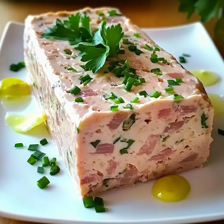 Terrine de thon simple et savoureuse