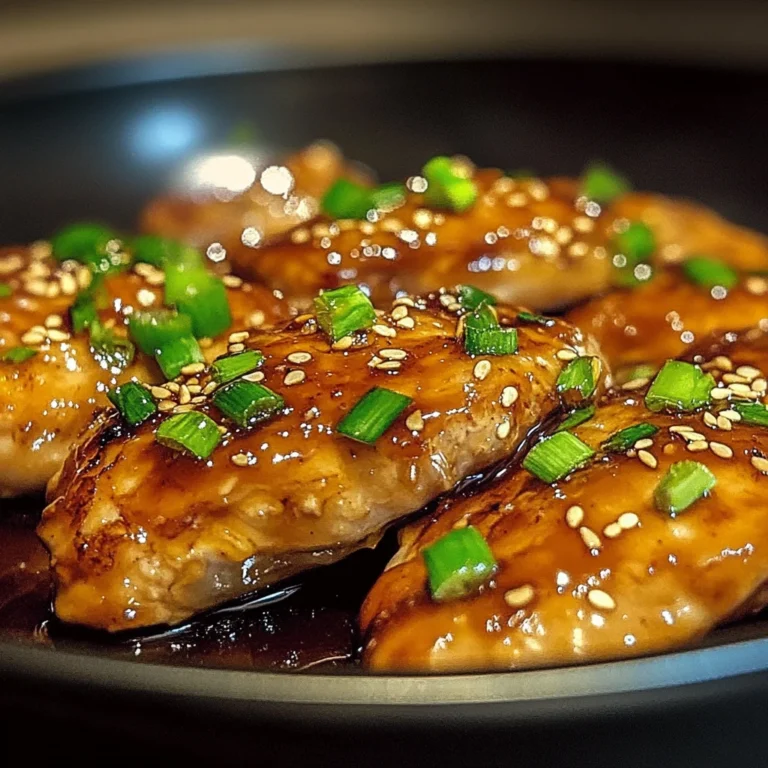 Escalopes de Poulet Caramélisées à l'Ail, Miel et Sauce