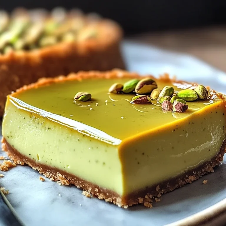Flan Pistache Maison : Une Douceur Crémeuse à Déguster Sans Modération