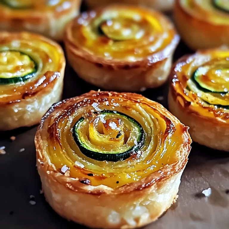 Minis flans de courgette et oignon