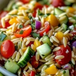 Salade d’orzo arc-en-ciel