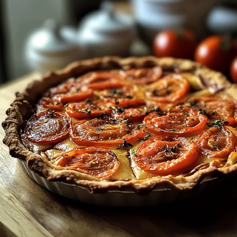Tarte Thon Tomate et Moutarde : Une Recette Savoureuse et Facile à Réaliser